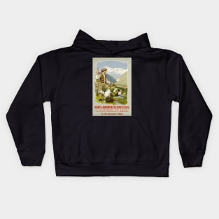 Brig, Kant-Landwirtschaftliche Ausstellung,Travel Poster Kids Hoodie